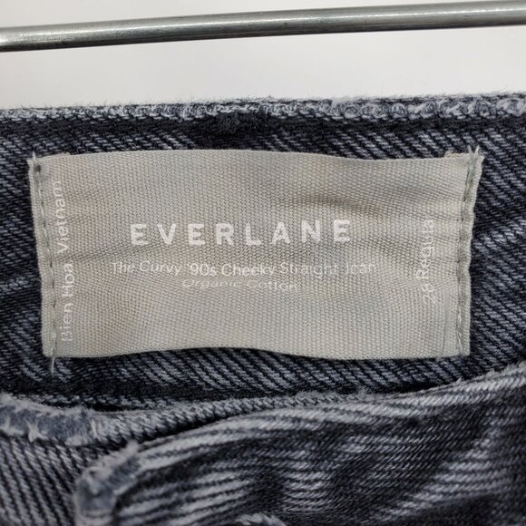 Everlane The Curvy 90's Cheeky Straight Grey Women's Denim Jeans 28 Regular - Picture 3 of 11